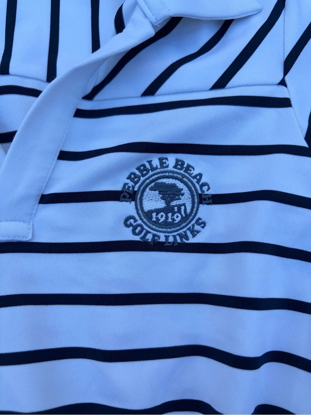 RLX Ralph Lauren Girls 5 Pebble Beach Golf Links 1919 Striped Stretch Polo Dress